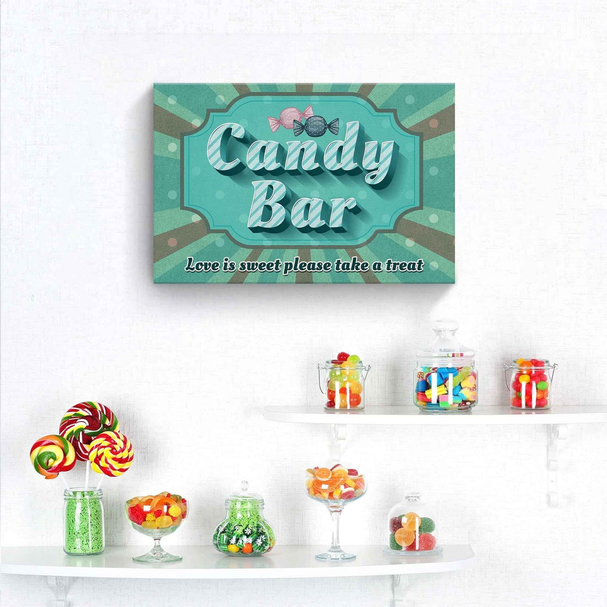 Love Is Sweet Take A Treat Candy Bar Sign III