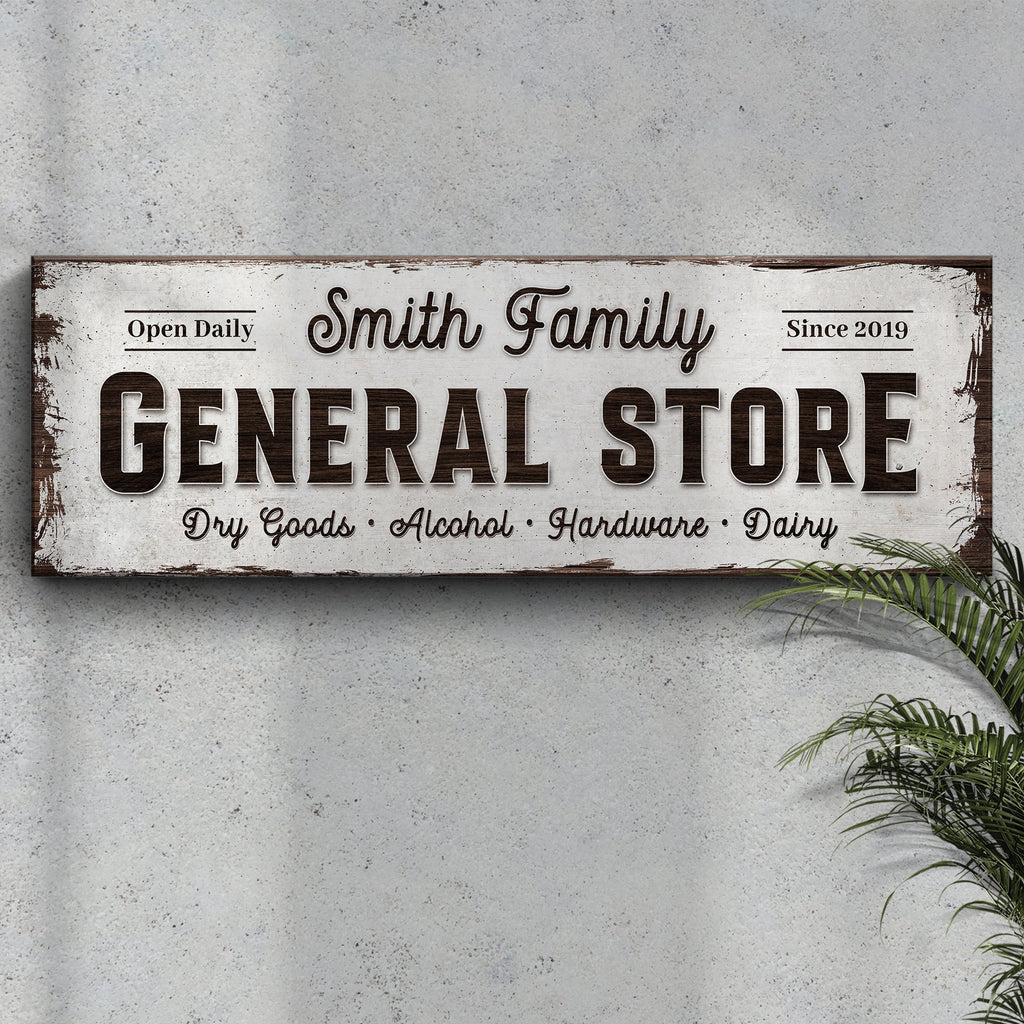 Family General Store Sign