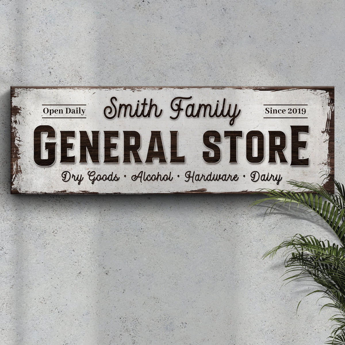 Family General Store Sign