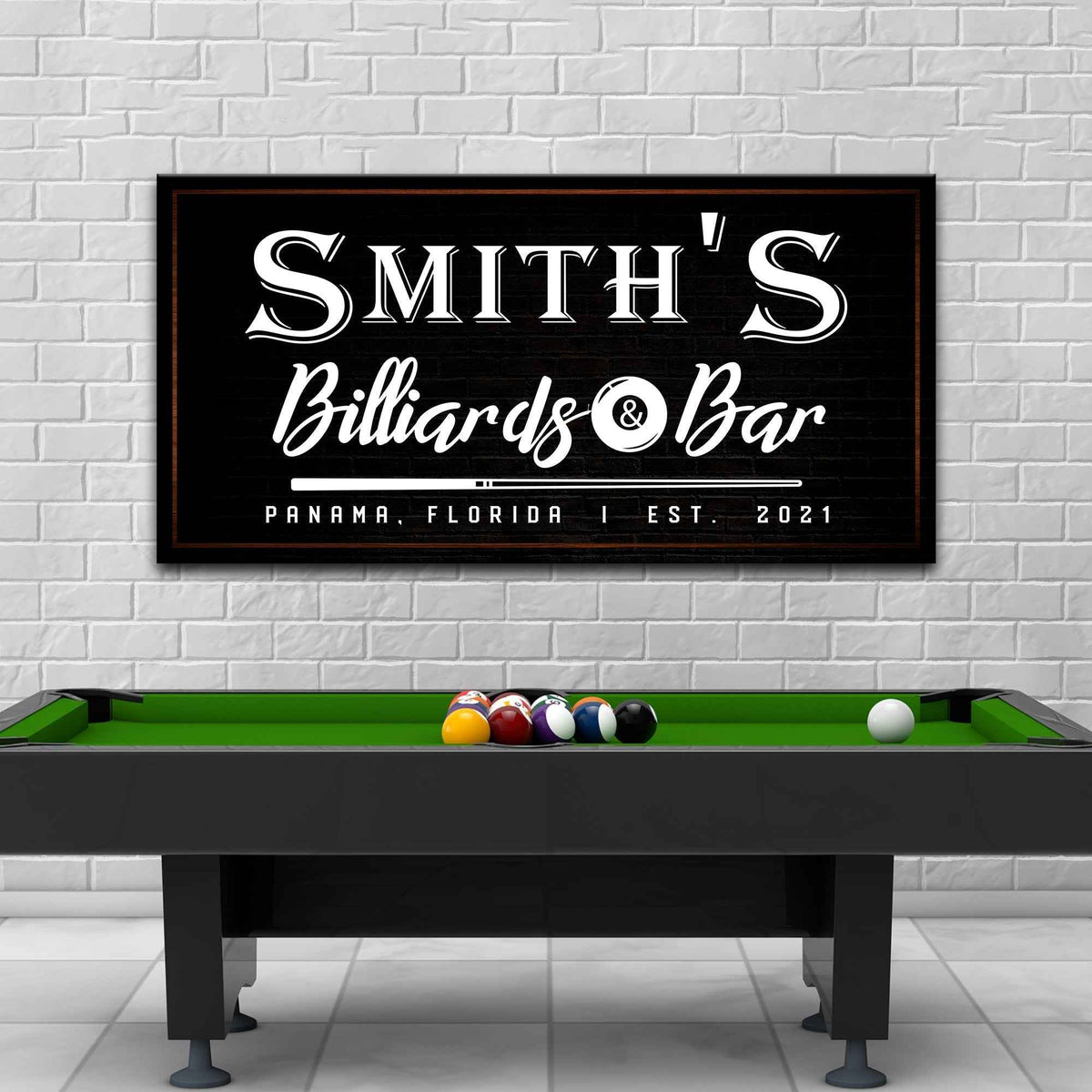 Billiards And Bar Sign II