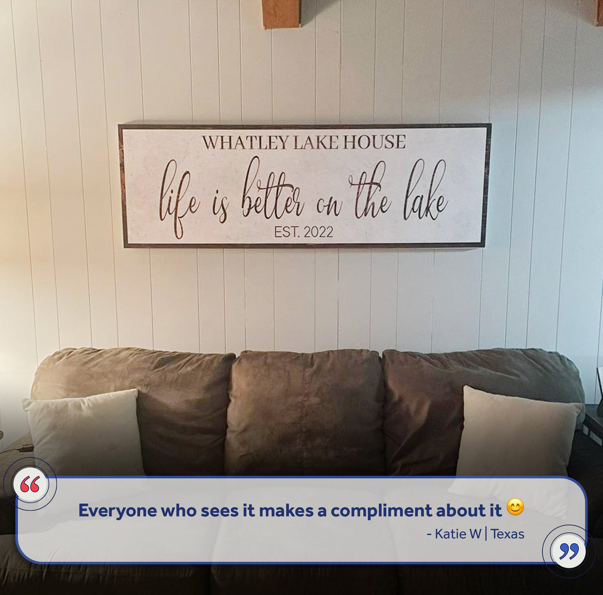 Life Is Better On The Lake Sign II