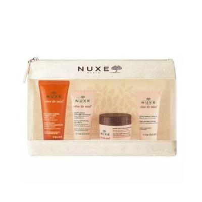 Nuxe Reve De Miel: Honey Infused Skincare Travel Set for Dry, Sensitive Skin - Moisturizing Face, Body, Hand & Nail Care On-the-Go