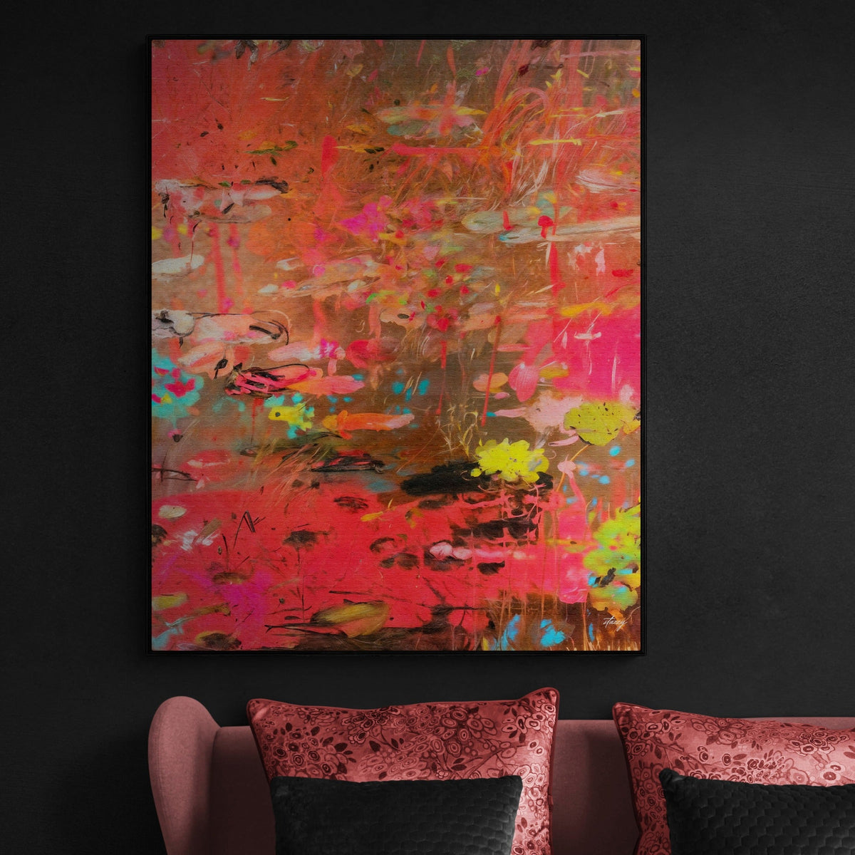 Canvas Print: "Vibrant Veil II"