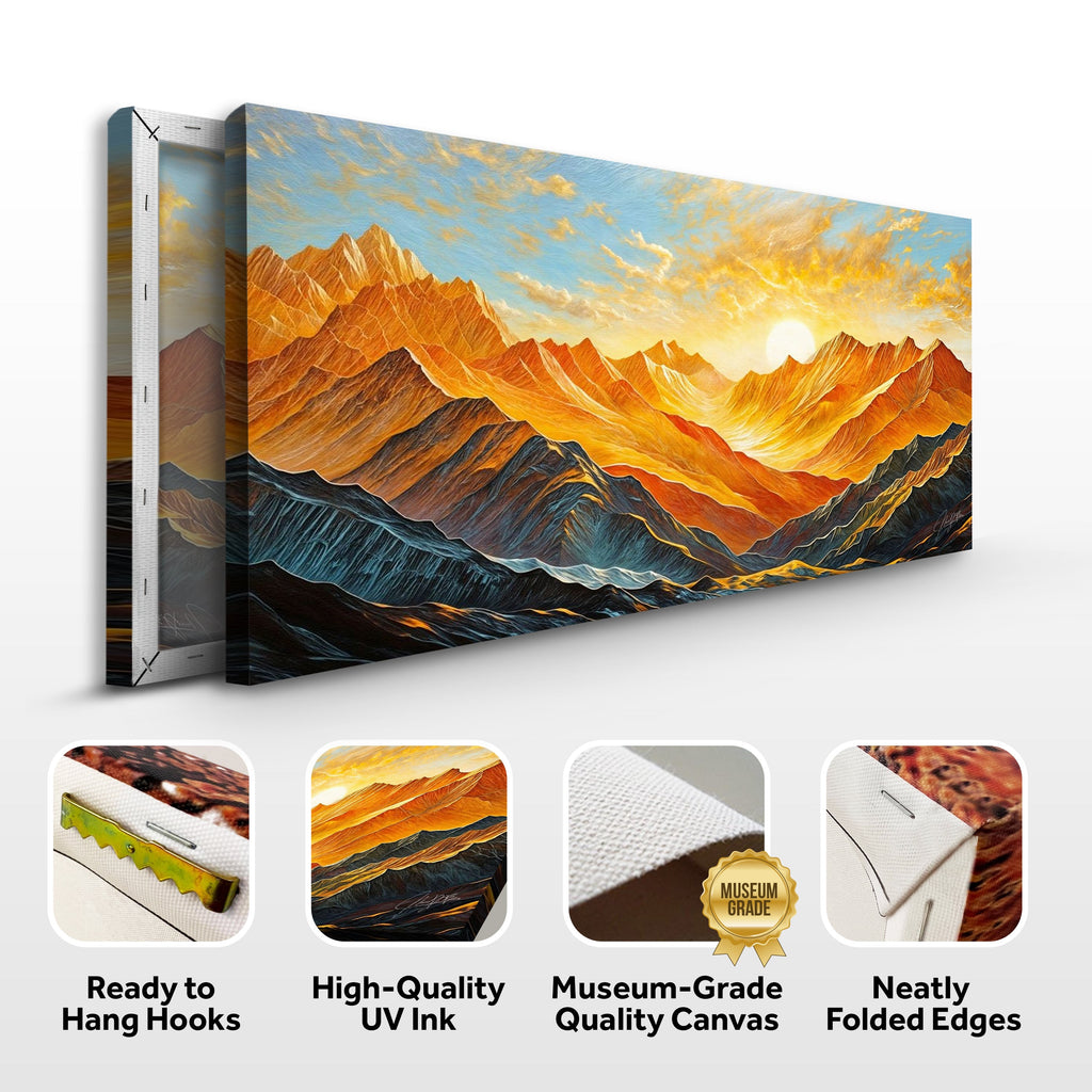 Canvas Print: "Alpenglow Majesty"
