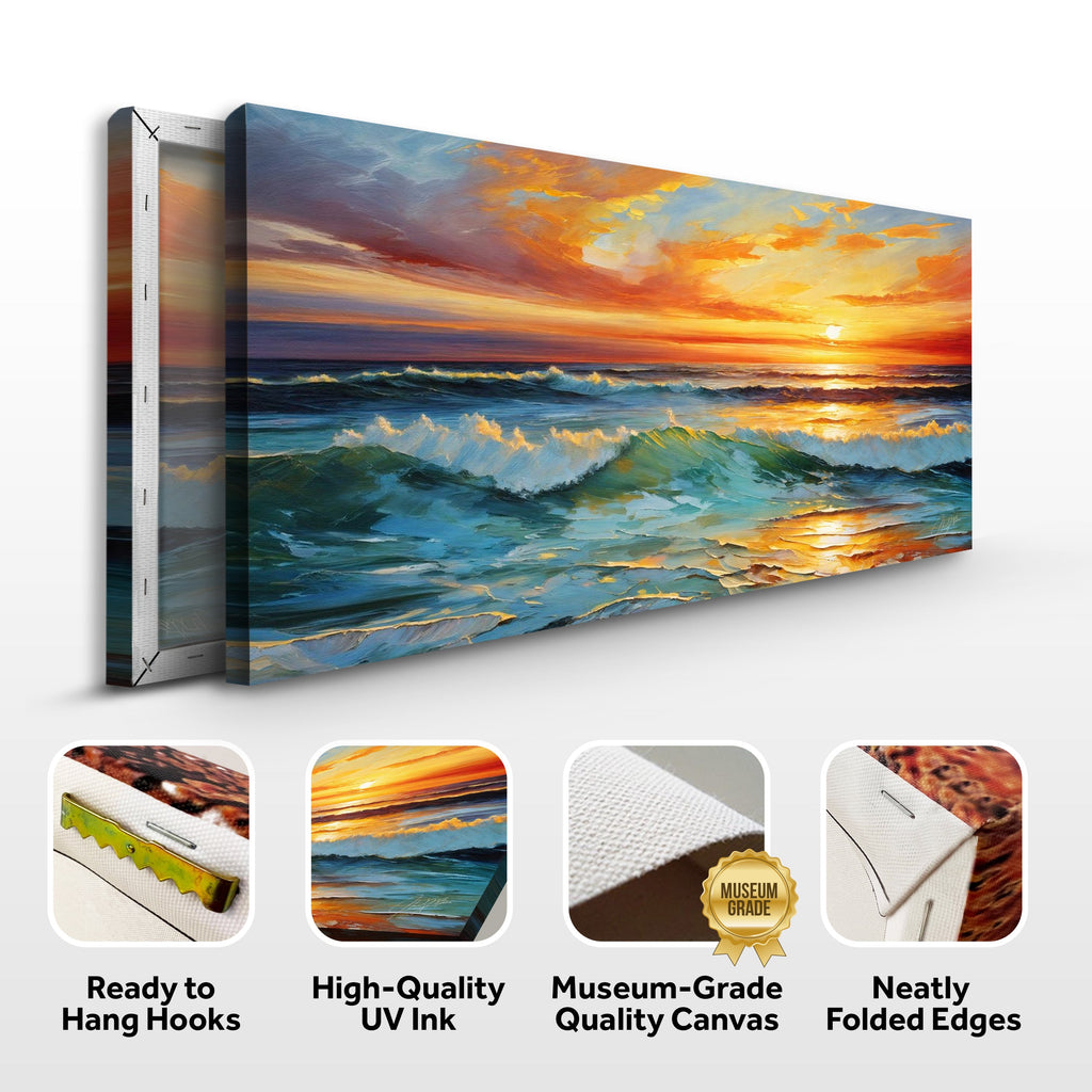 Canvas Print: "Sunset Surge"
