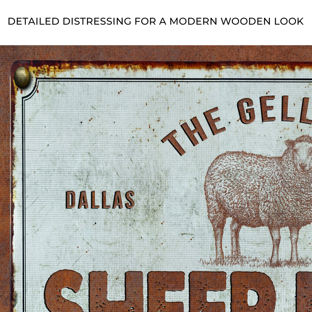 Sheep Farm Sign III