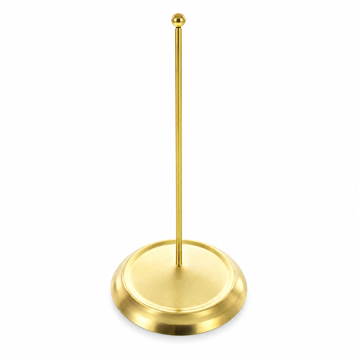 Upright Gold Metal Christmas Tree Topper Finial Stand Display Stand 7.2 Inches