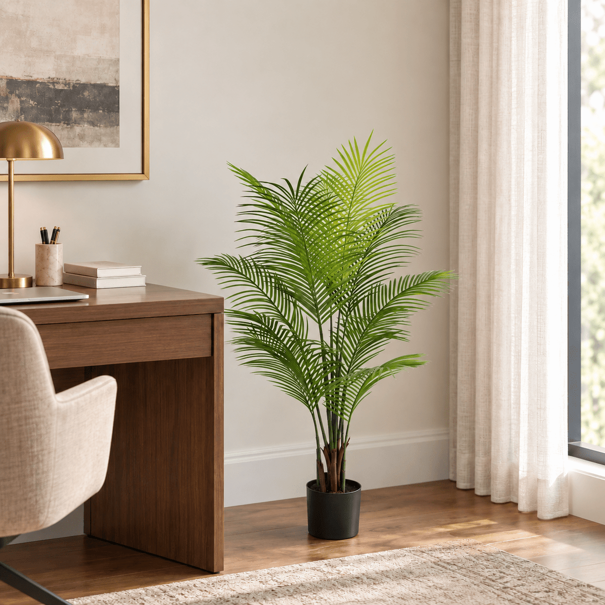 Areca Palm Artificial Tree 47.2in