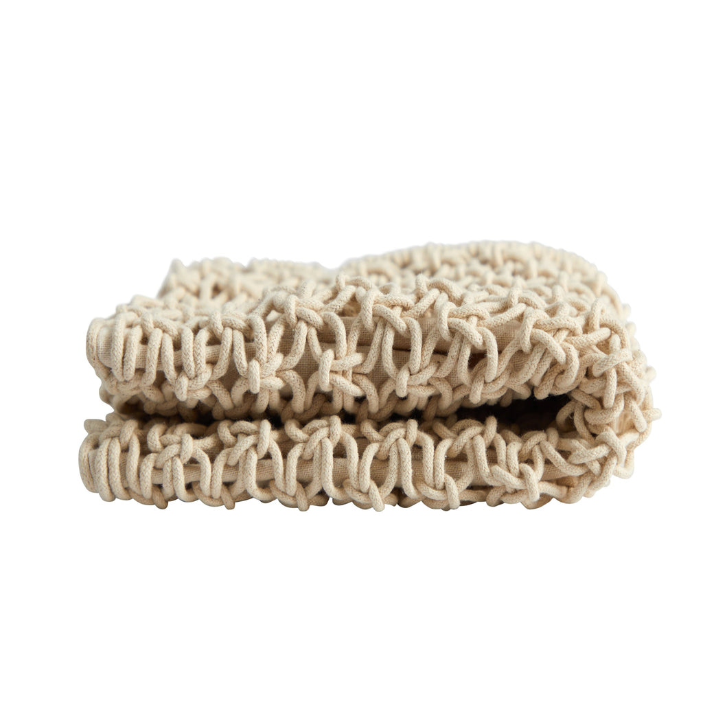 18” BOHO Fringed Woven Macrame Decorative Pillow Cover