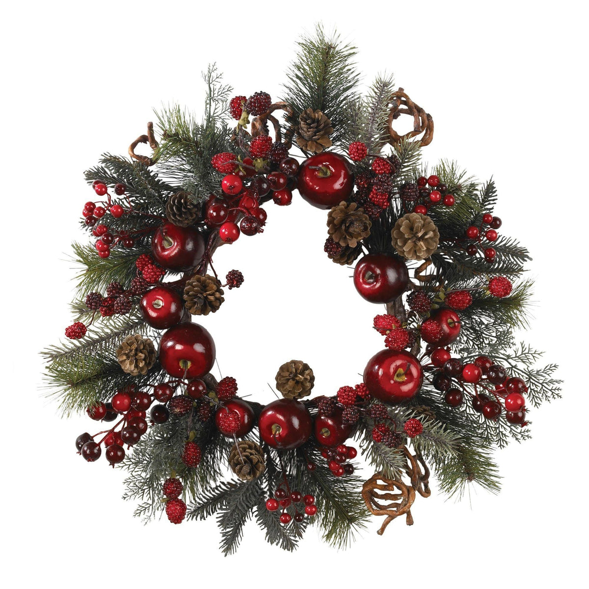 22" Apple Berry Wreath"