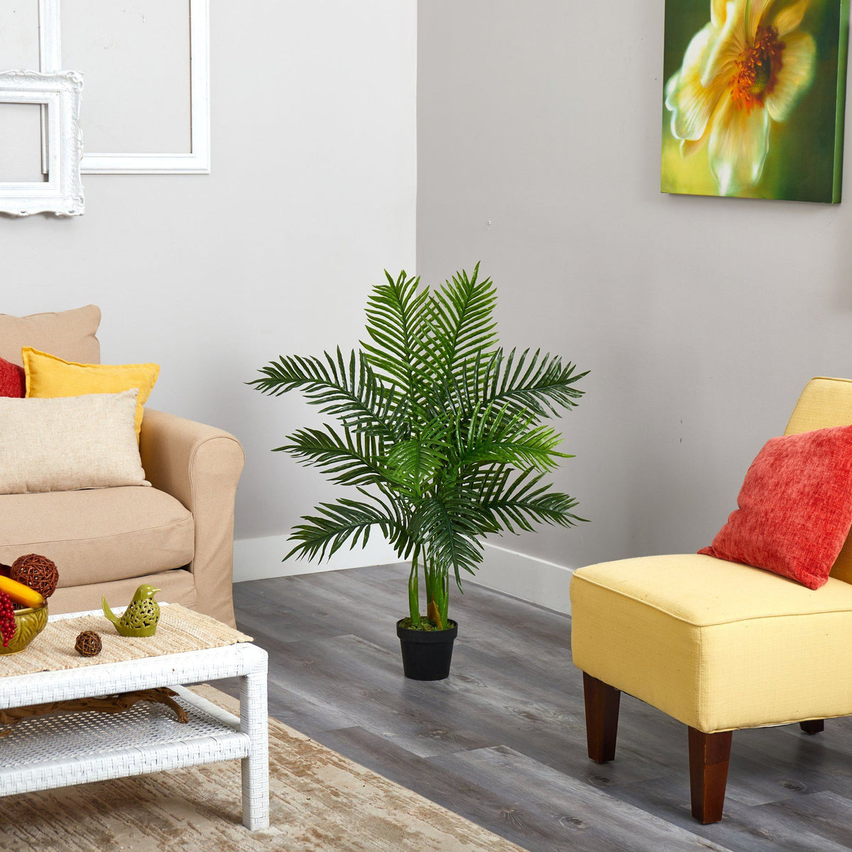 3.5' Areca Palm Artificial Tree (Real Touch)
