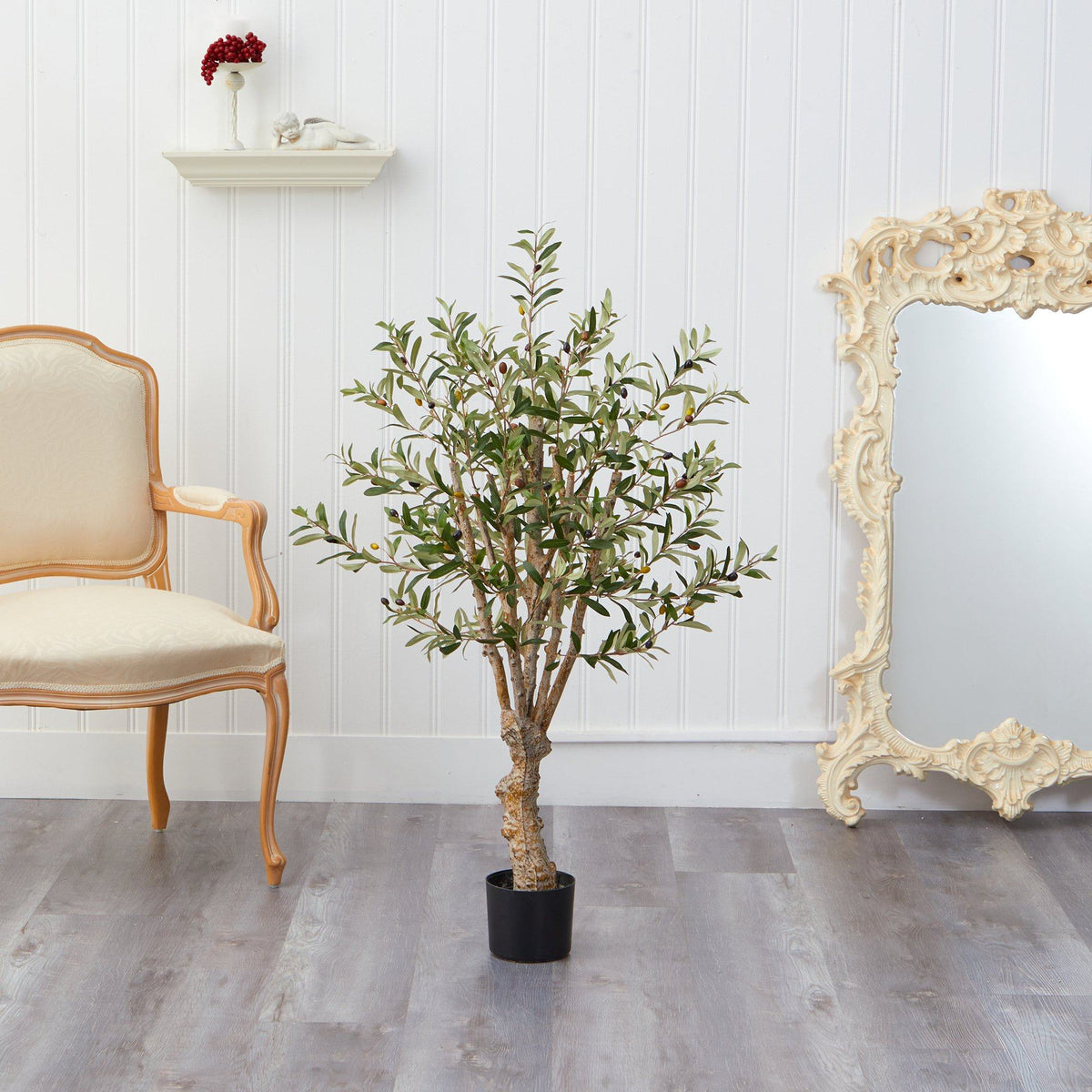 3.5’ Artificial Olive Tree with Lush Design