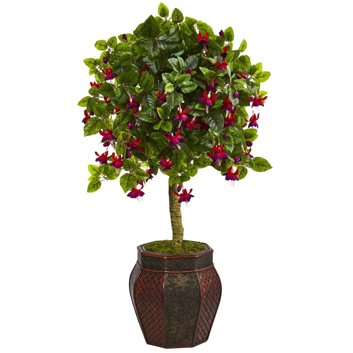 44” Fuschia Artificial Tree in Decorative Planter