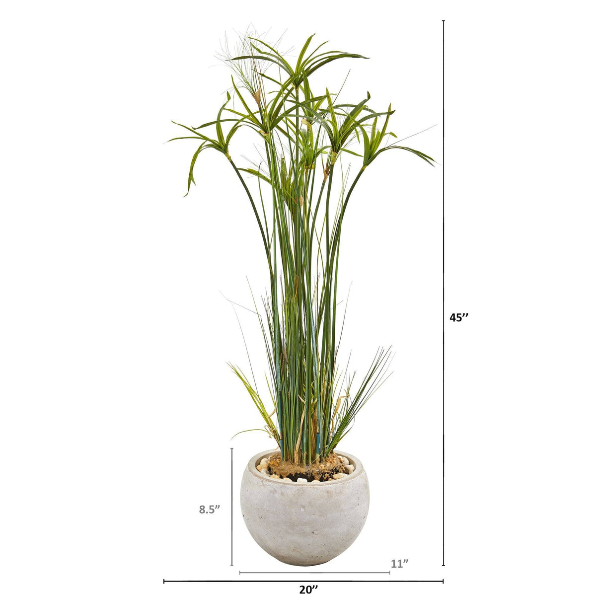 45” Papyrus Artificial Plant in Sand Colored Planter