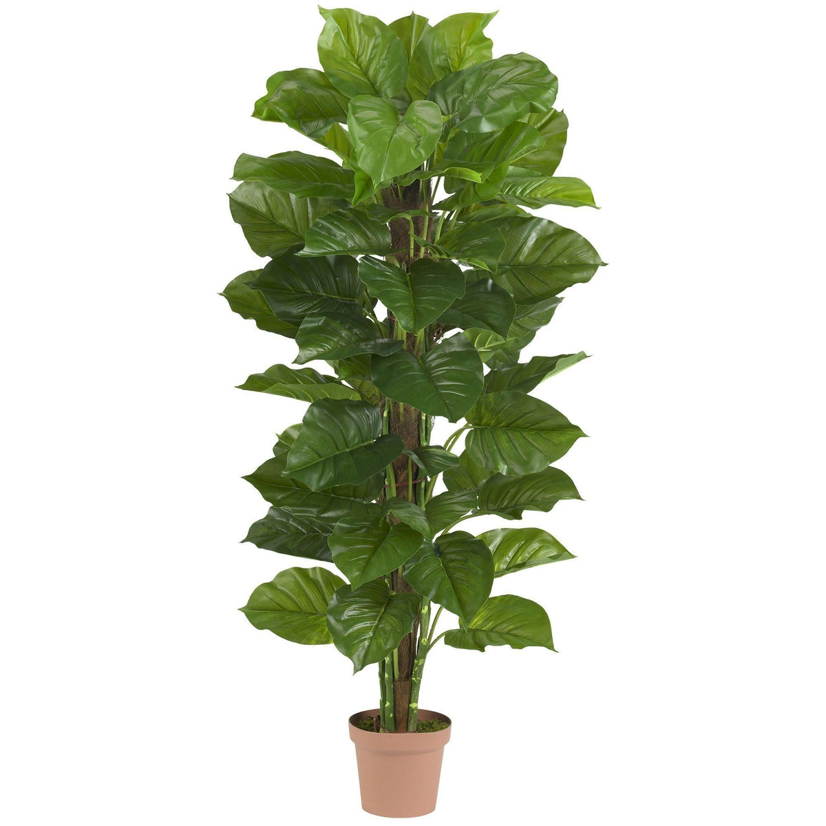 63" Artificial Large Leaf Philodendron Silk Plant (Real Touch)