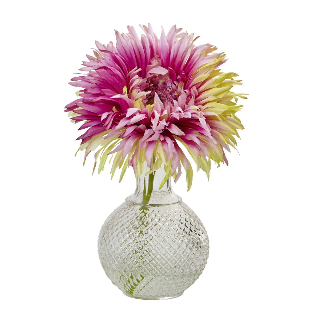 Daisy with Glass Vase (Set of 3)