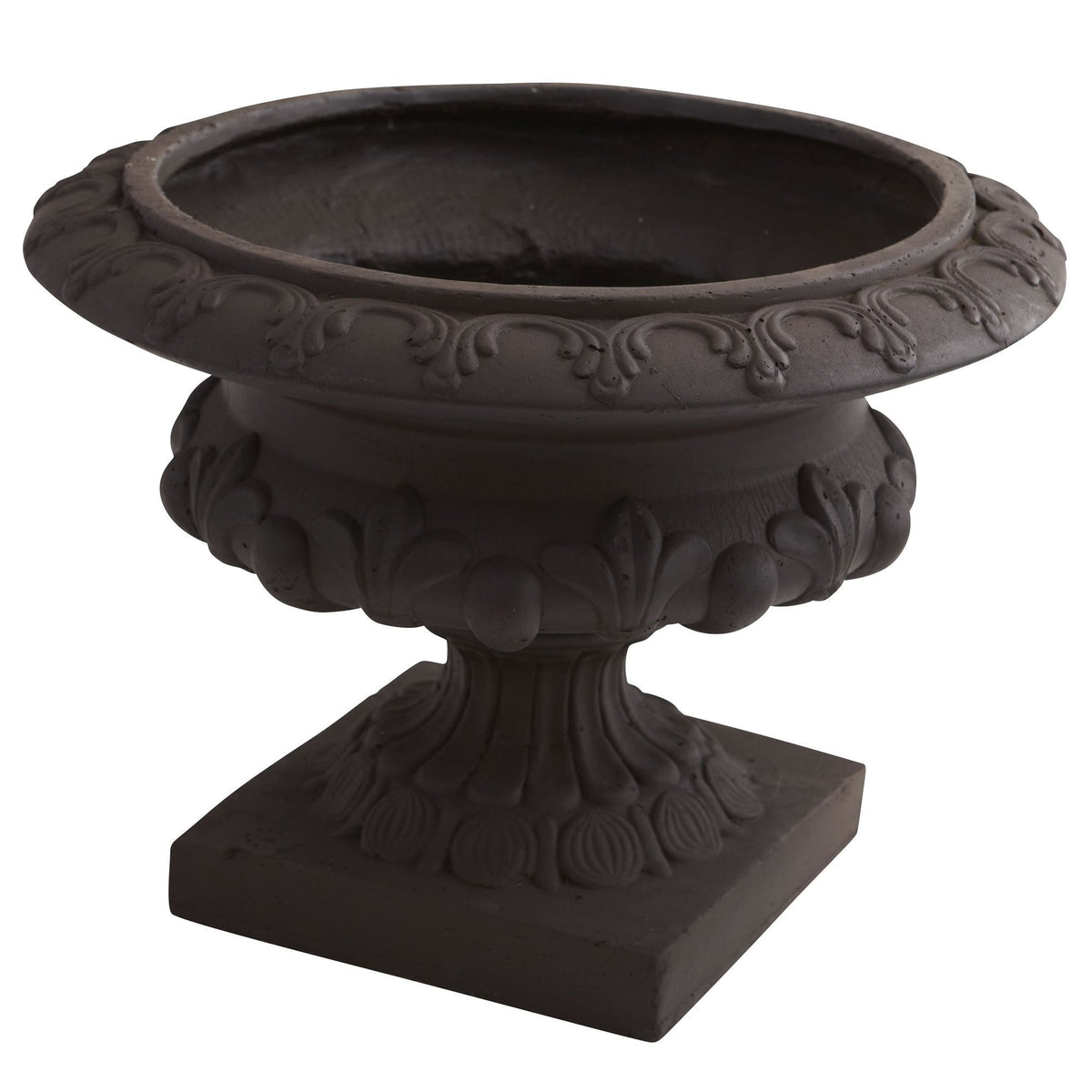 Iron Finished Decorative Urn (Indoor/Outdoor)