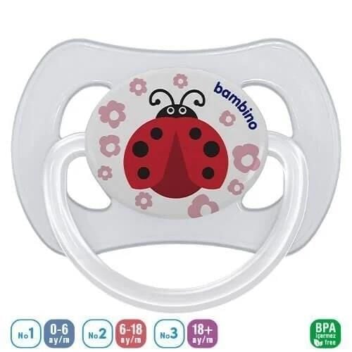 Bambino Patterned Butterfly Orthodontic Pacifier No:2