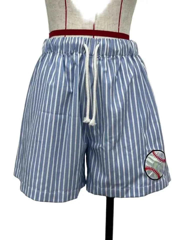 Brianna Cannon- Baseball Stripes Shorts