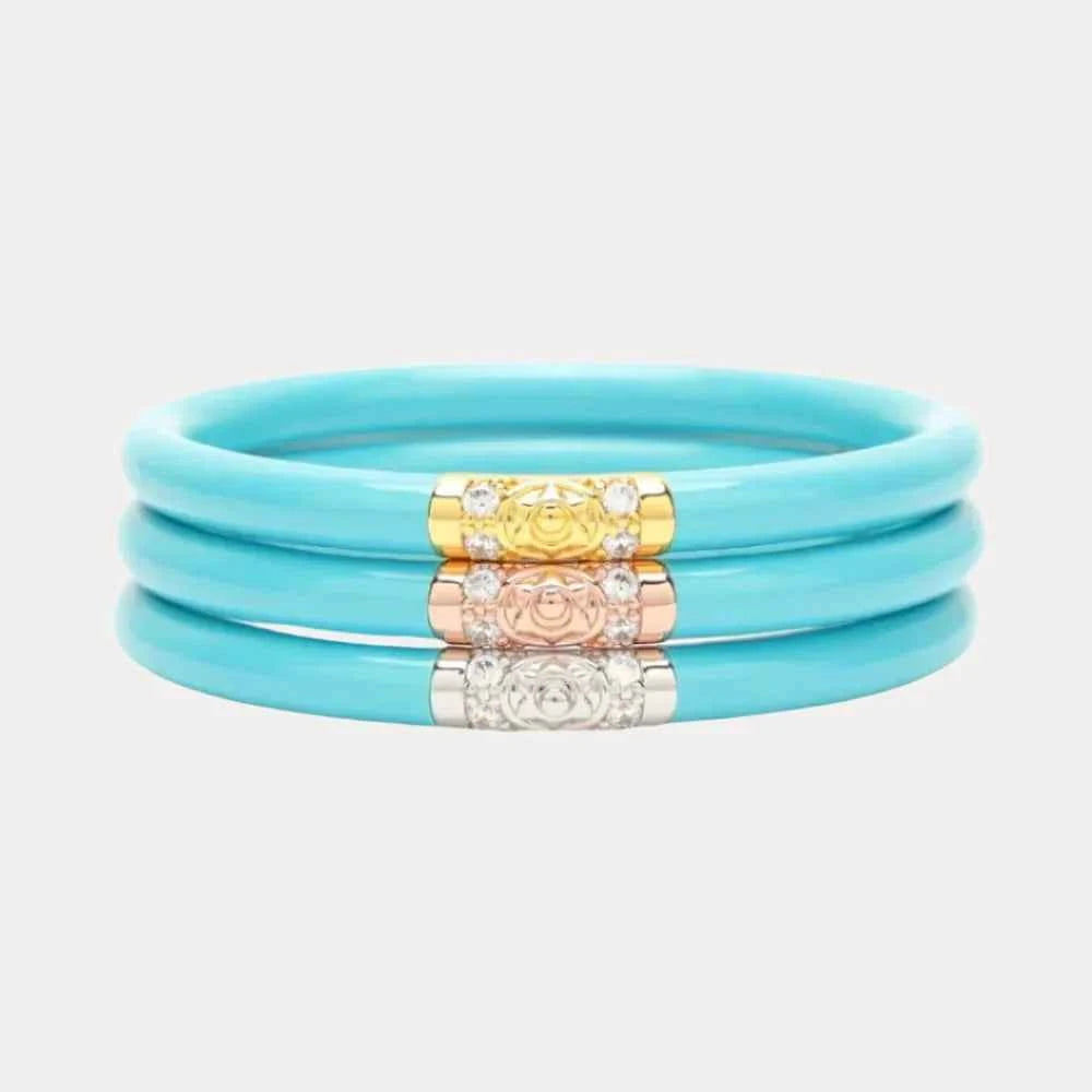 Budhagirl Three Kings All Weather Bangles® (AWB®) - Turquoise