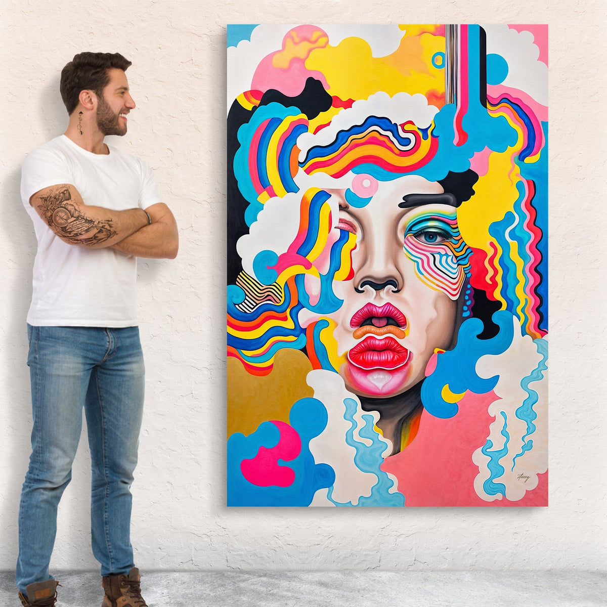 Canvas Print: "Candy Face"