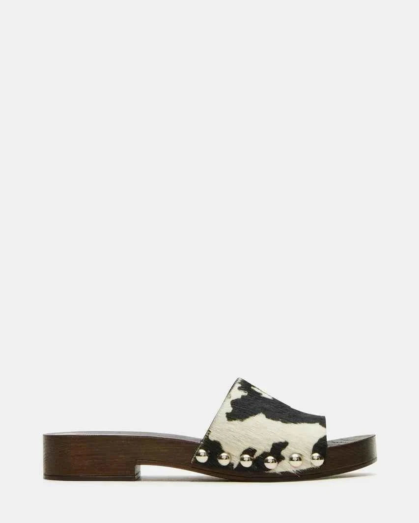 Steve Madden-Cento Black Cow Print
