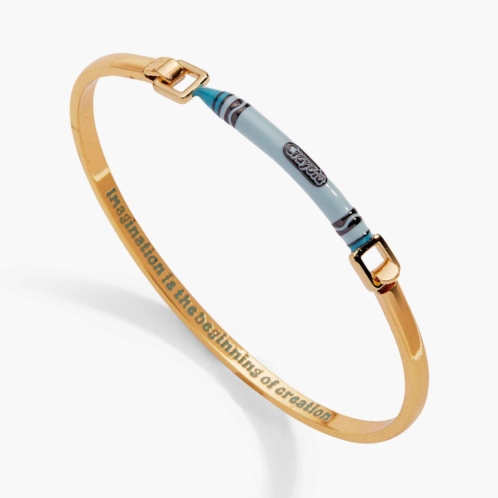 Crayola Robin's Egg Blue Crayon Tension Bangle