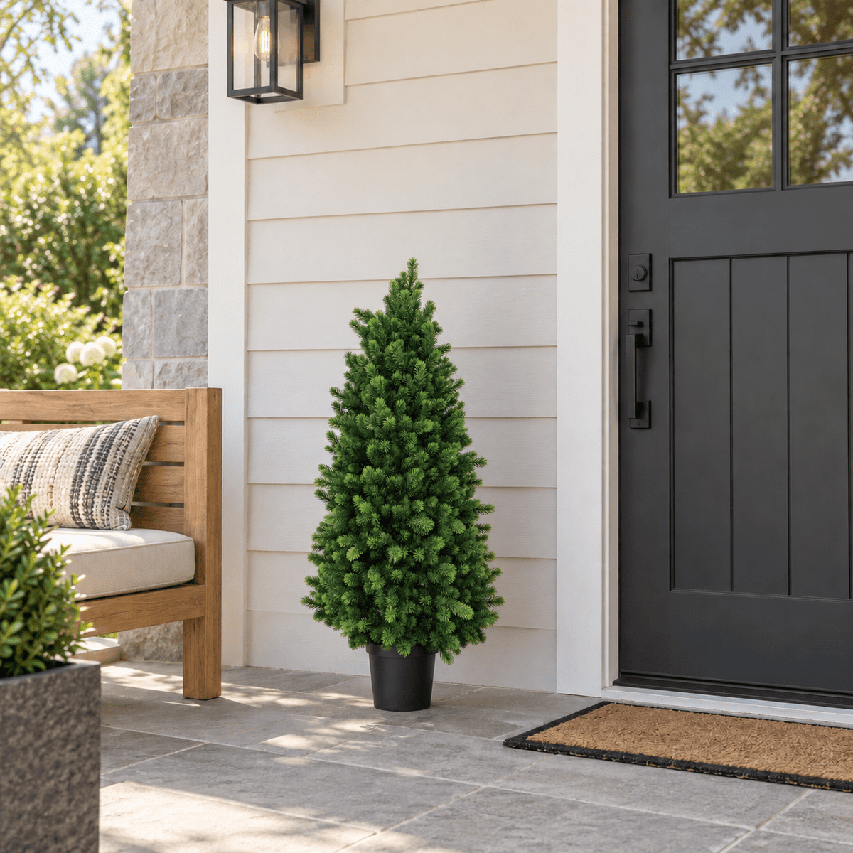 Cypress Pine Artificial Tree 47.2in – UV Resistant