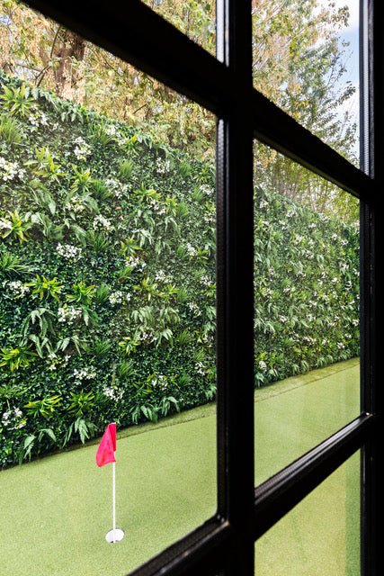 Snowy White Artificial Vertical Garden Green Wall Panel 40×40in 11 SQ FT – UV Resistant – Commercial Grade