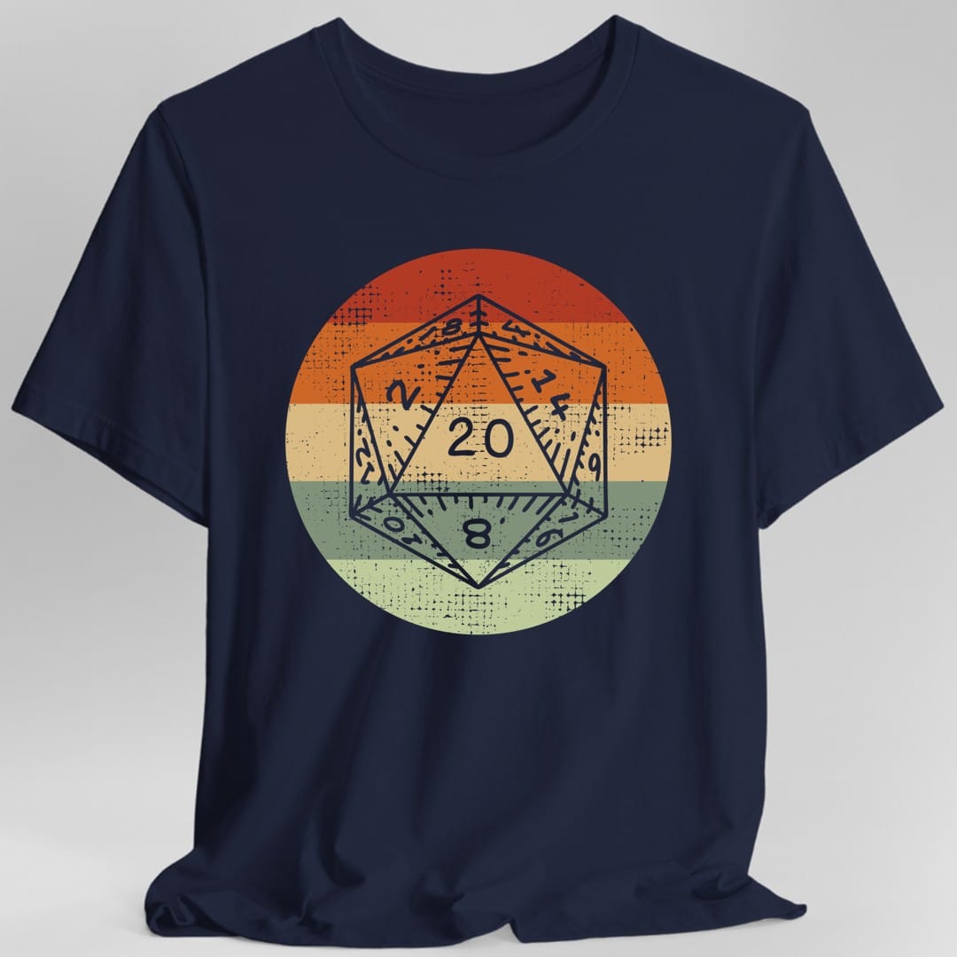 D&D D20 Shirt | Retro Sunset