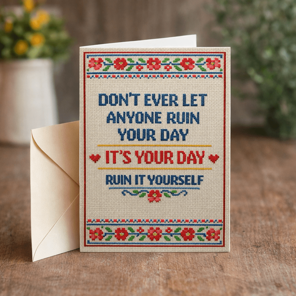 Don't Ever Let Anyone Ruin Your Day Card