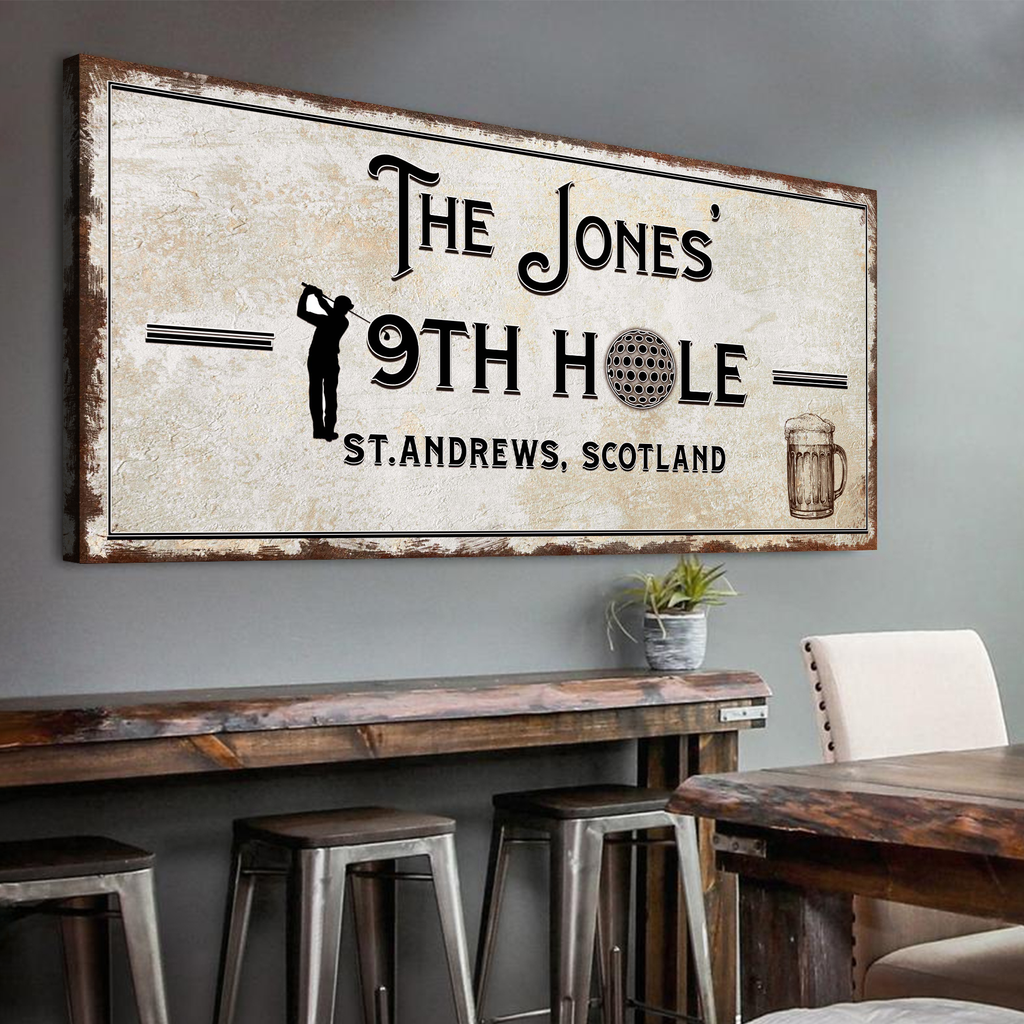 19th Hole Golf Personalized Sign