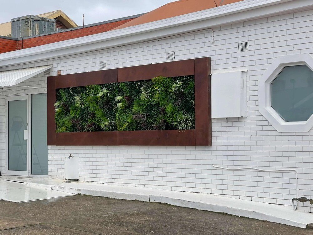 Evergreen Triptych Artificial Vertical Garden Green Wall Panel Set of 3 Seamless Panels 33 SQ FT – UV Resistant – Commercial Grade