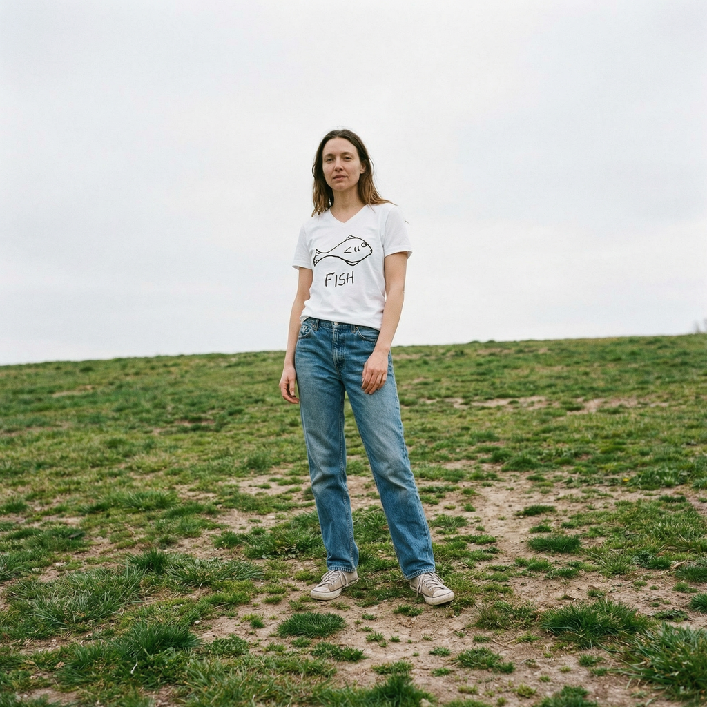 Fish - V-neck Tee