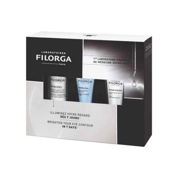 Filorga Skincare Set - Eye Contour Care with Hyaluronic Acid Anti-Aging Skincare Facial Skincare Routine