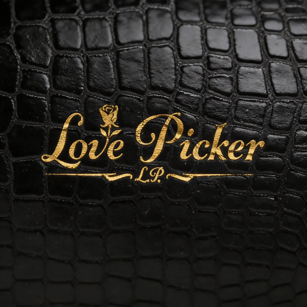 Platinum Dipped Natural Rose 11.5" - Black Luxe Vegan Leather Gift Box