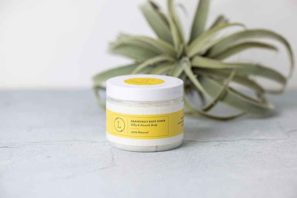 CBD Grapefruit Body Scrub – Natural Exfoliating Salt Scrub