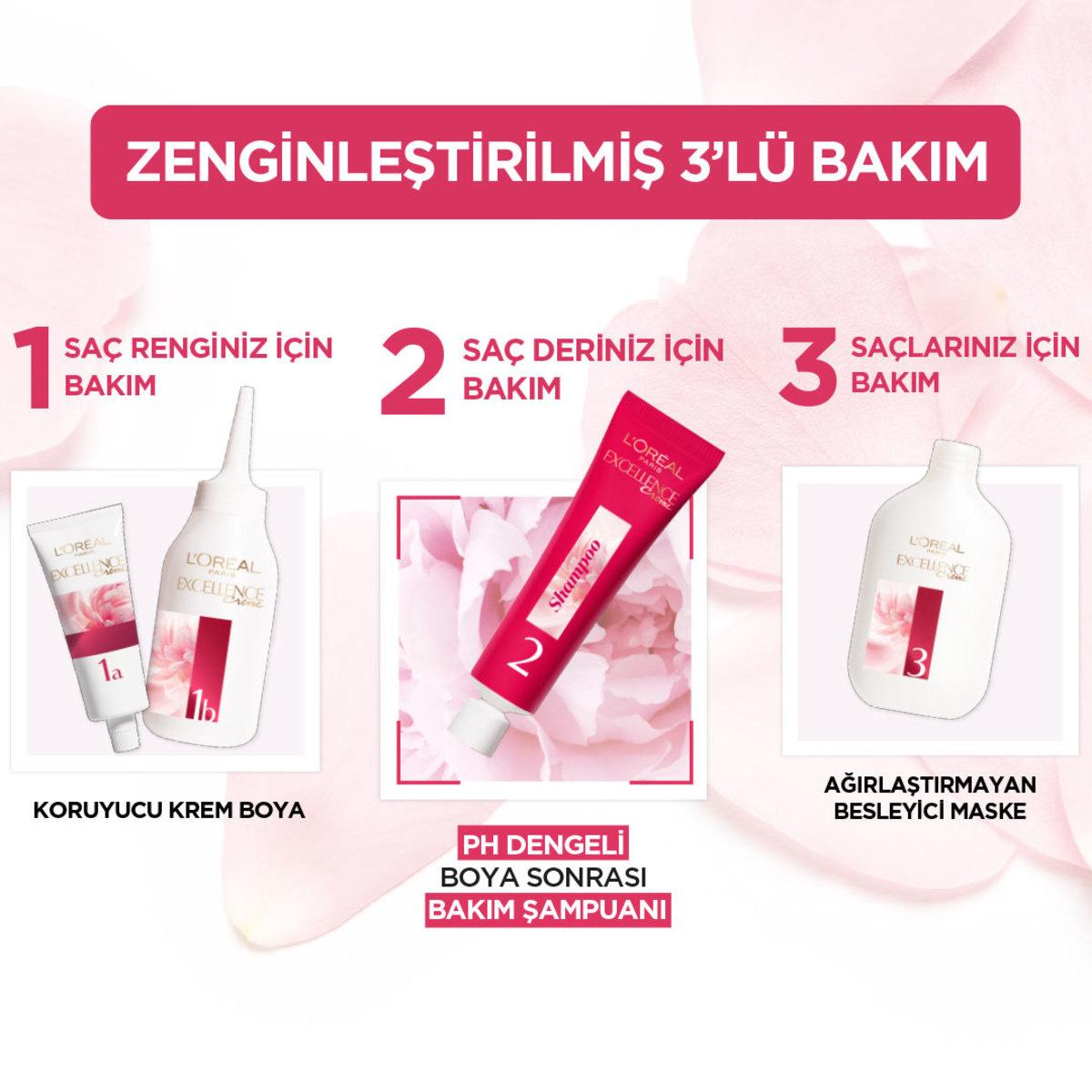 Loreal Paris Excellence Creme Hair Color - 7.31 Bal Köpüğü, Long-Lasting & Nourishing Hair Dye for Complete Grey Coverage
