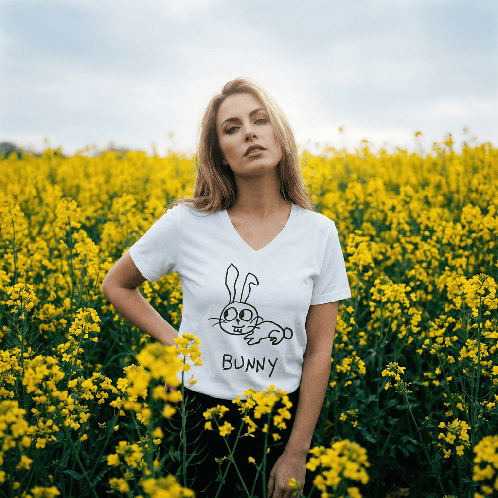 Bunny - V-neck Tee