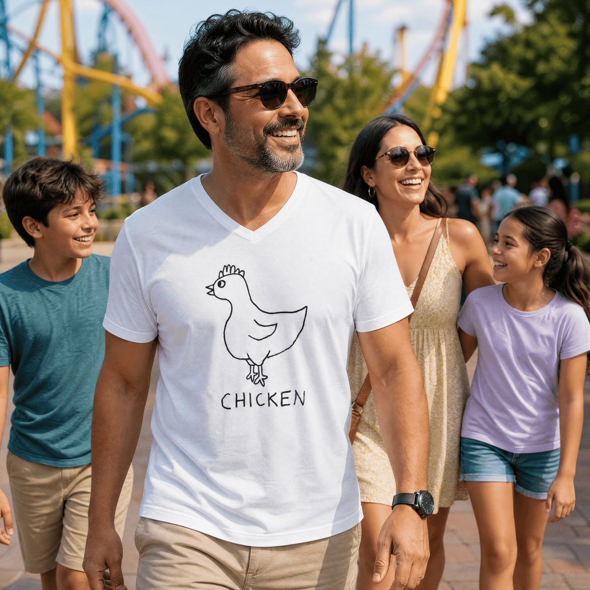 Chicken - V-neck Tee