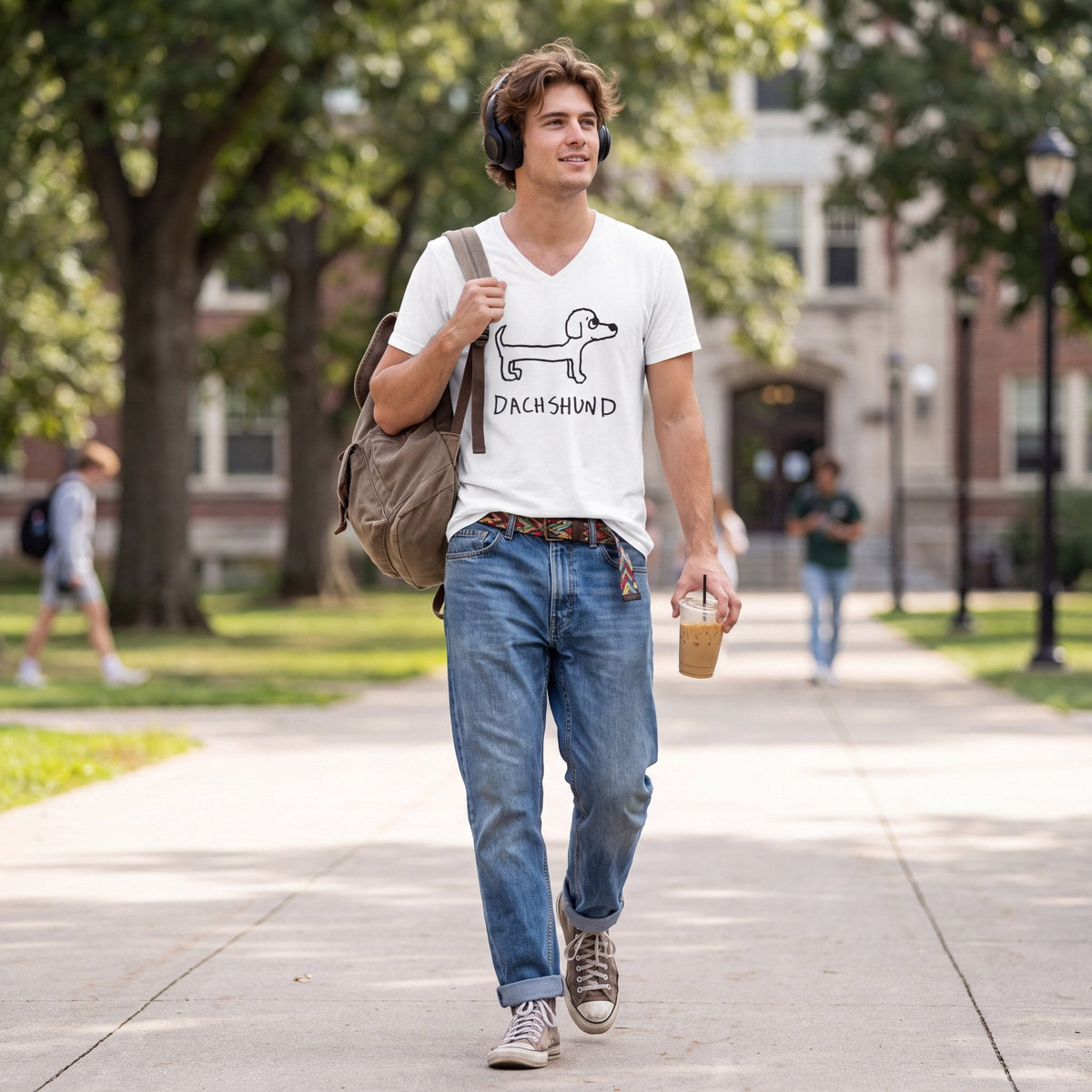 Dachshund - V-neck Tee