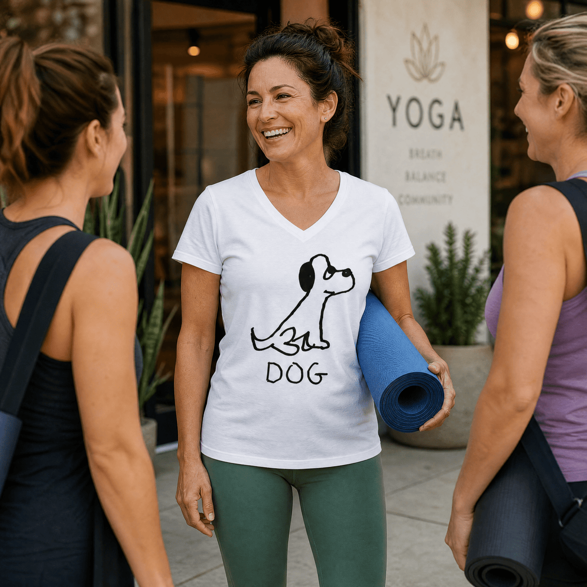 Dog - V-neck Tee