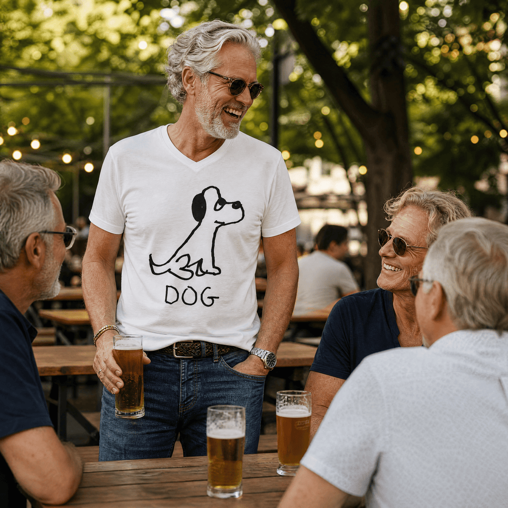 Dog - V-neck Tee