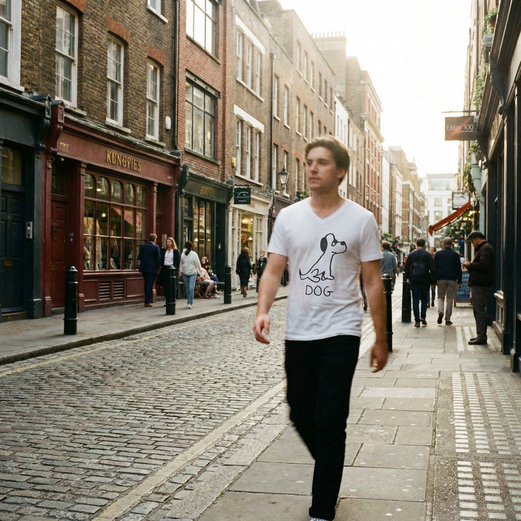 Dog - V-neck Tee