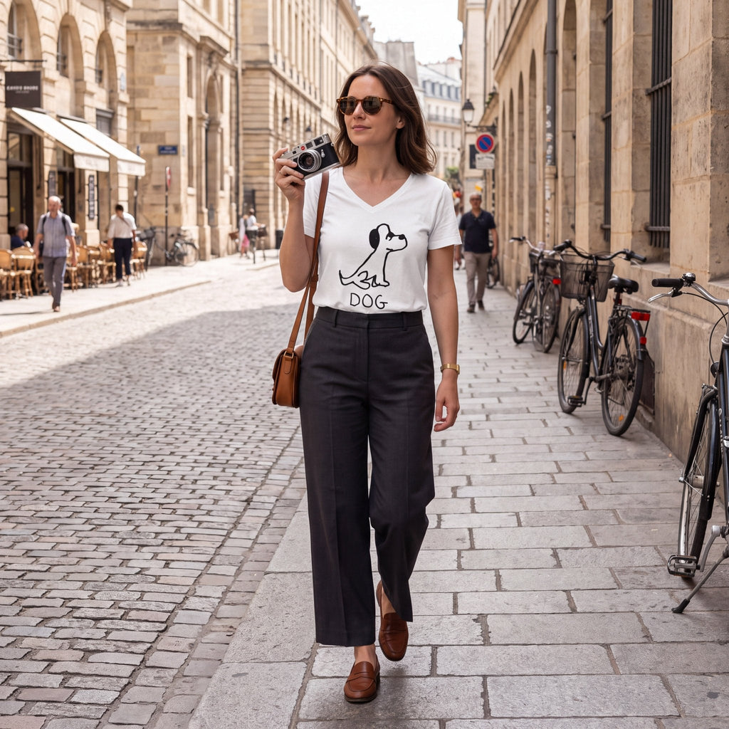 Dog - V-neck Tee