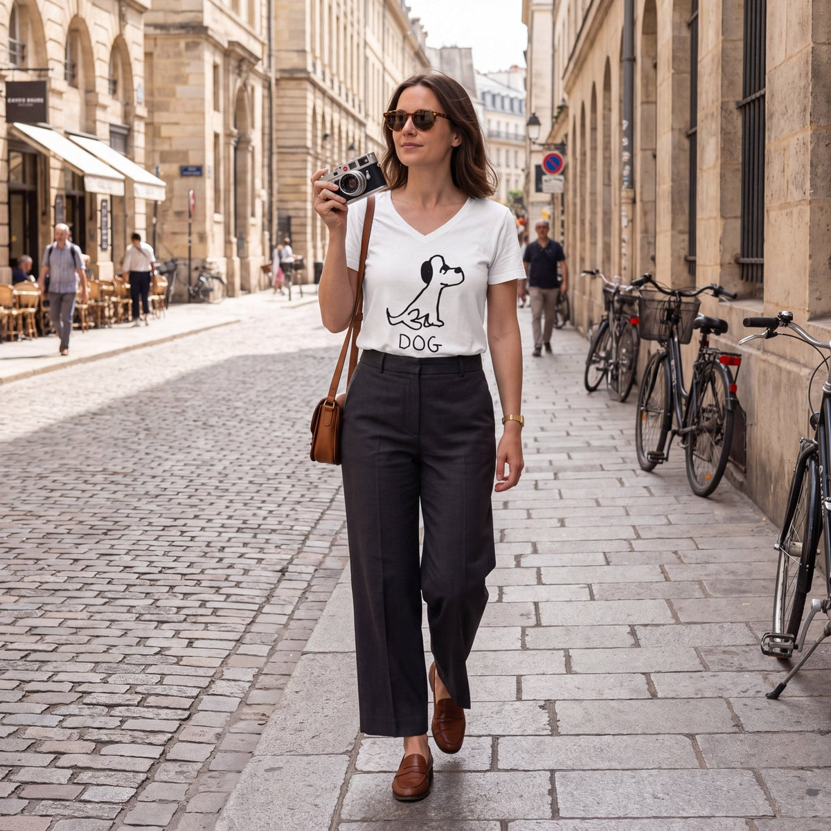 Dog - V-neck Tee