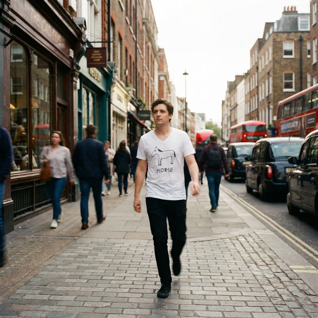 Horse - V-neck Tee