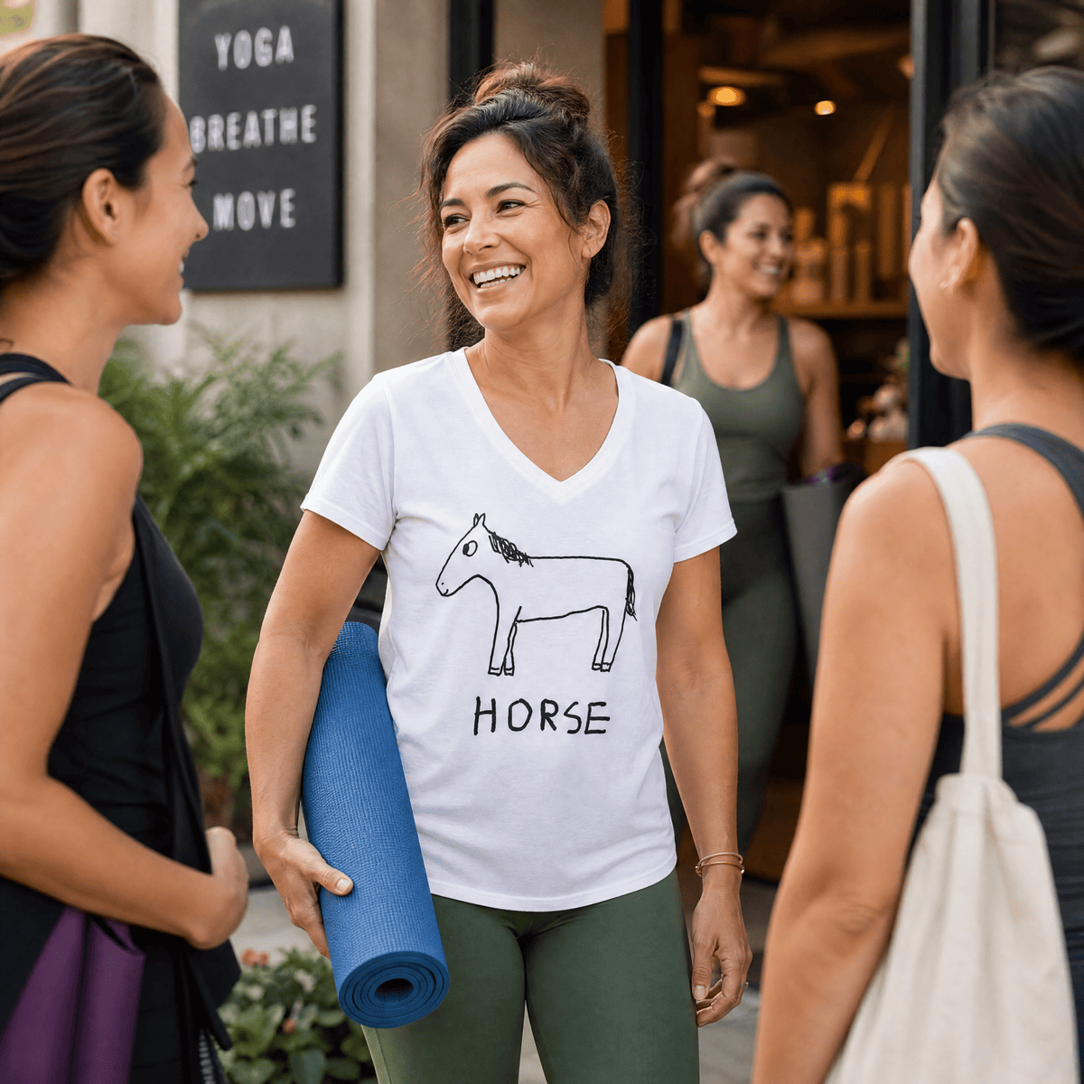 Horse - V-neck Tee