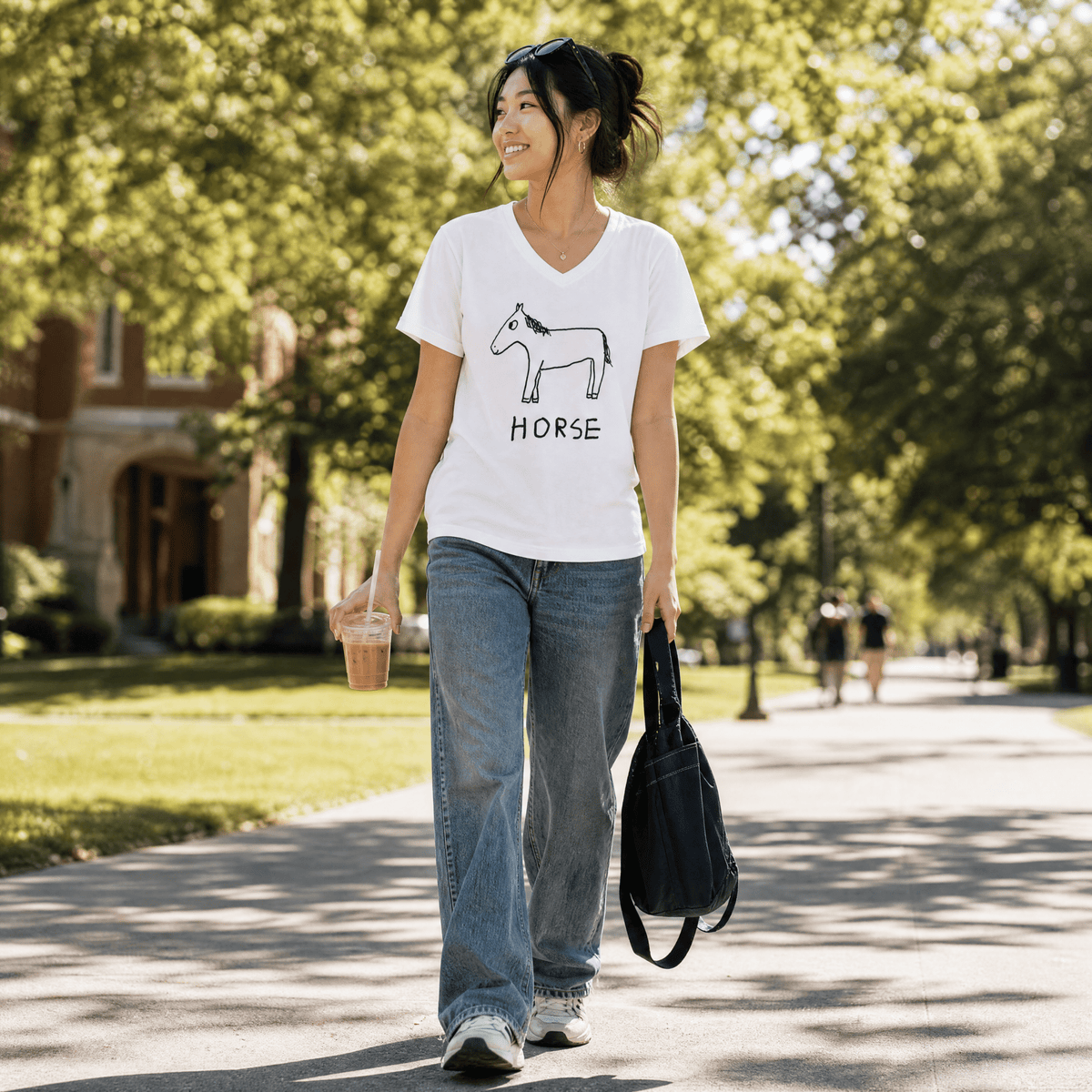 Horse - V-neck Tee