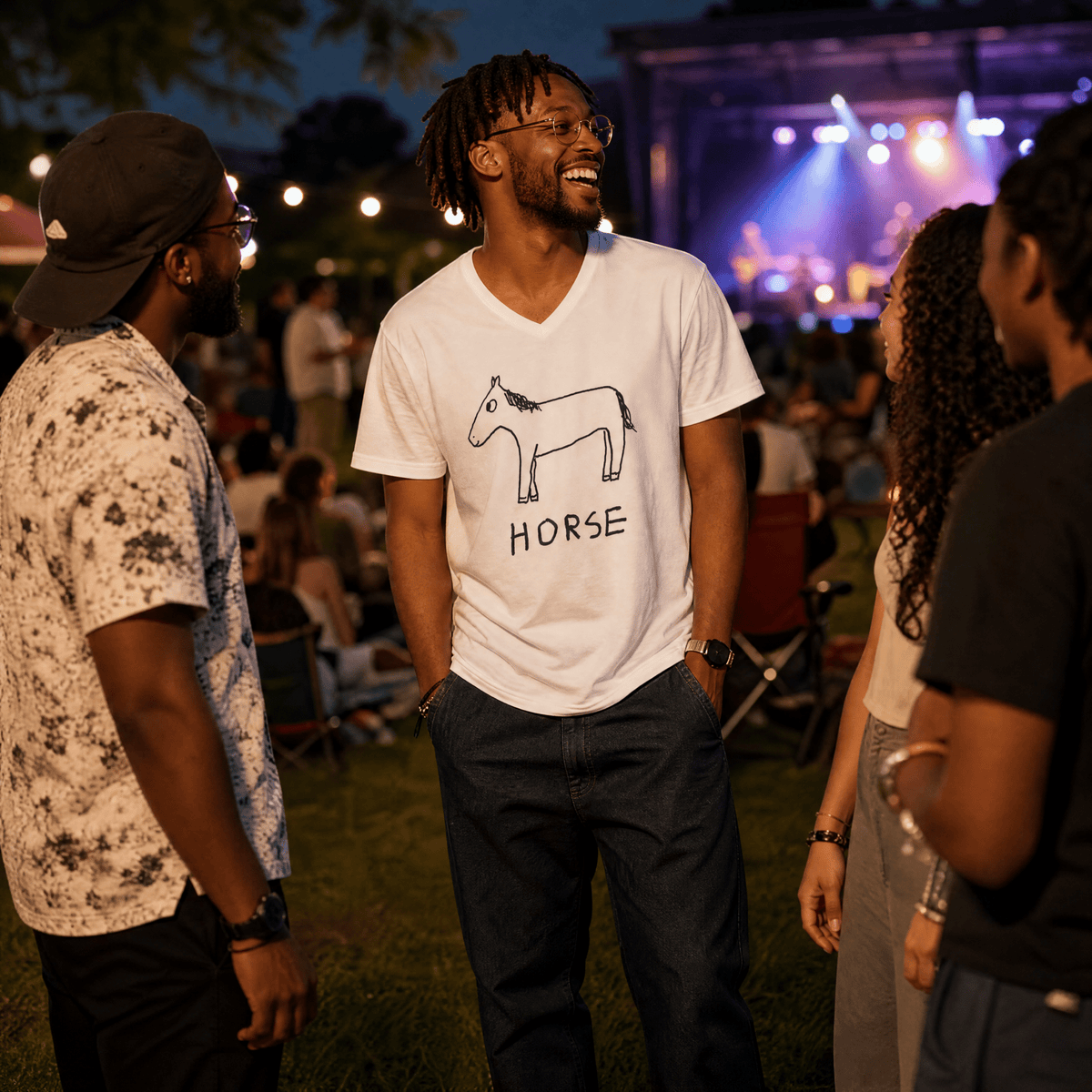 Horse - V-neck Tee
